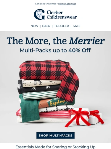 Gerber Childrenswear Sale Announcement