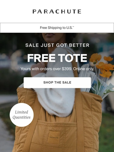 Parachute Home Sale Announcement