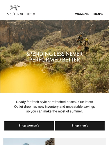 Arc'teryx Sale Announcement