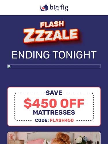 Big Fig Mattress Sale Announcement