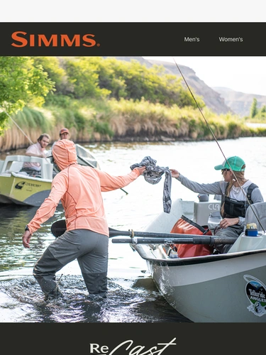 Simms Fishing Sale Announcement