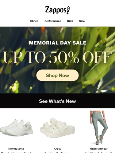 Zappos Sale Announcement