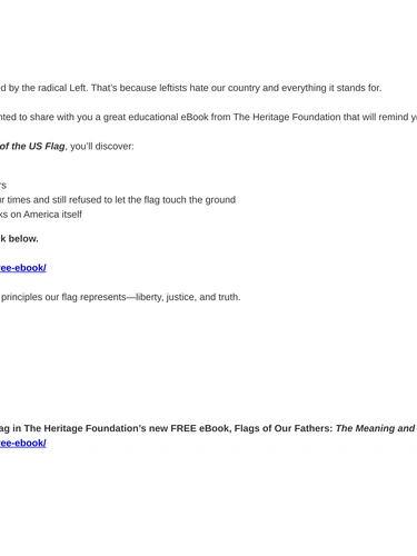 Heritage Foundation Newsletter