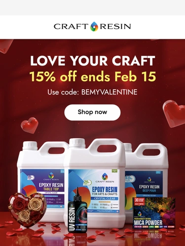 Craft Resin Sale Announcement