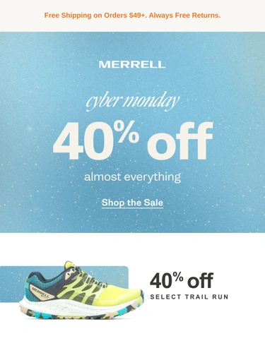 Merrell Sale Announcement