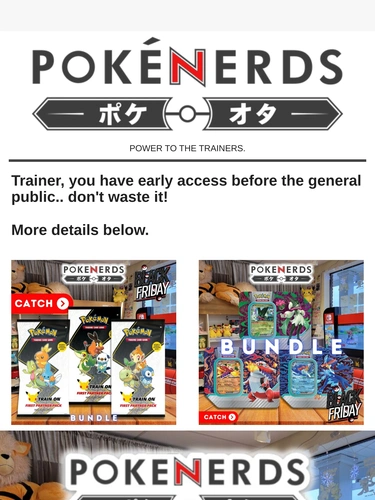 The PokeNerds Store Sale Announcement