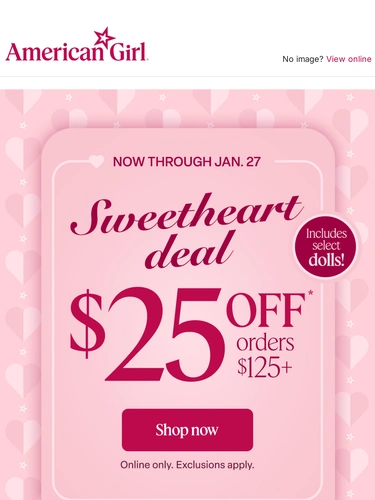 American Girl Sale Announcement