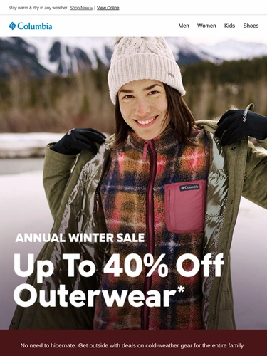 Columbia Sportswear Sale Announcement