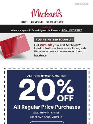 Michaels Newsletter