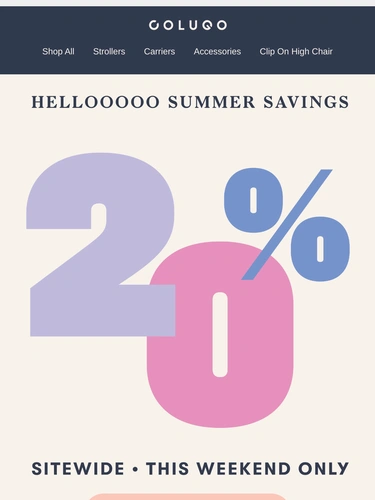 Colugo Sale Announcement
