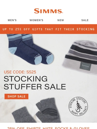 Simms Fishing Sale Announcement