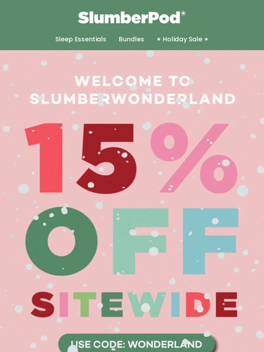 SlumberPod Sale Announcement