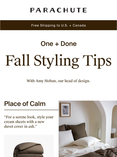 Parachute Home Sale Announcement