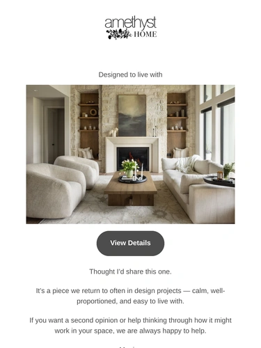 Amethyst Home Sale Announcement