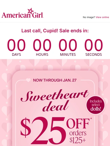 American Girl Sale Announcement