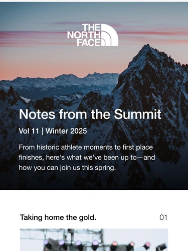 The North Face Newsletter