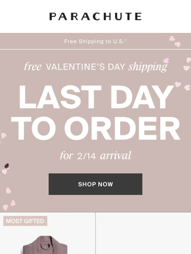 Parachute Home Sale Announcement