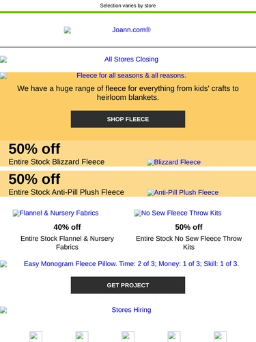 Joann Sale Announcement