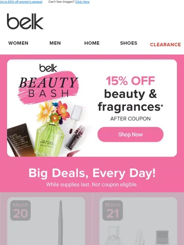 Belk Sale Announcement