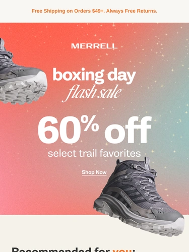 Merrell Sale Announcement