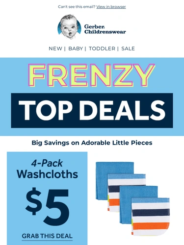 Gerber Childrenswear Sale Announcement