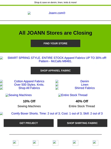 Joann Sale Announcement