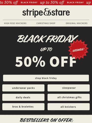 Stripe and Stare Sale Announcement