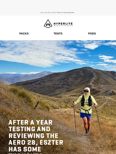 Hyperlite Mountain Gear Newsletter