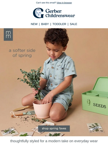 Gerber Childrenswear Sale Announcement