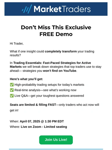 Market Traders Sale Announcement