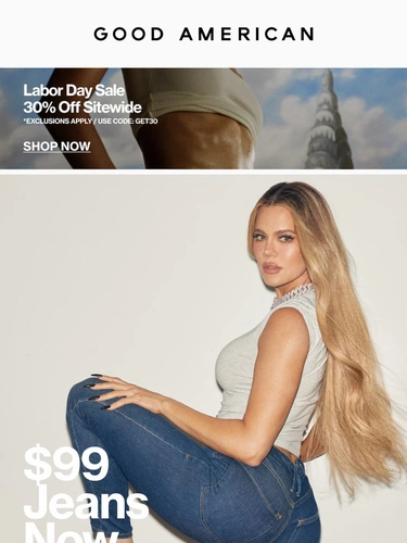 Good American Sale Announcement