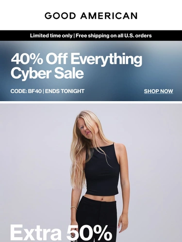 Good American Sale Announcement
