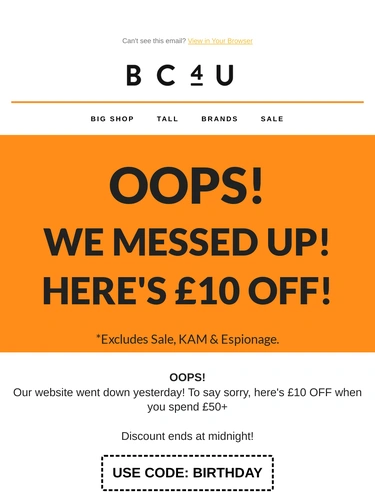 BigClothing4U Sale Announcement