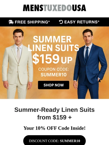 Men's Tuxedo USA Newsletter