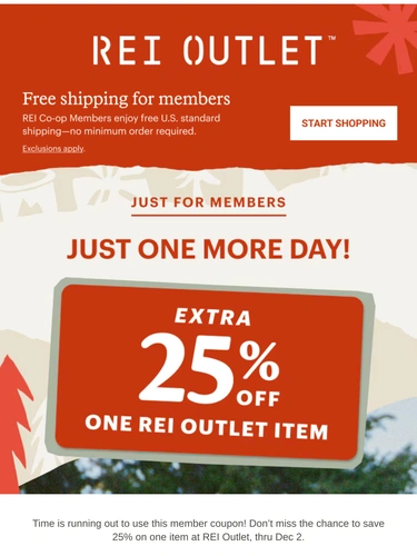 REI Sale Announcement