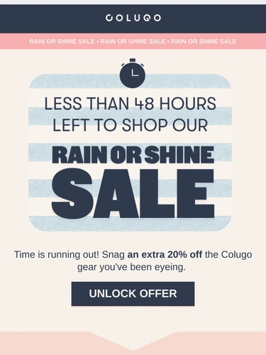 Colugo Sale Announcement