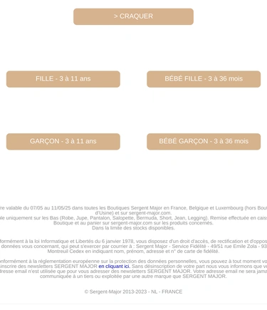 Sergent Major Sale Announcement