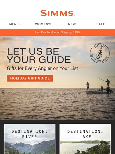 Simms Fishing Holiday Campaign