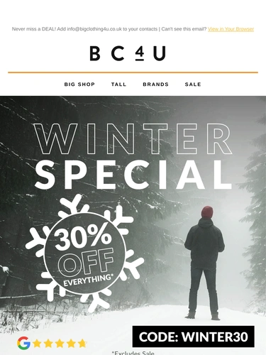 BigClothing4U Sale Announcement