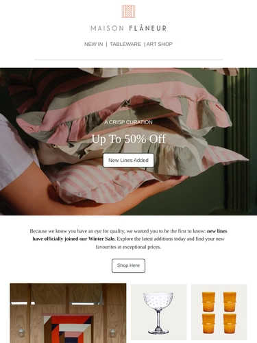 Maison Flaneur Welcome Series