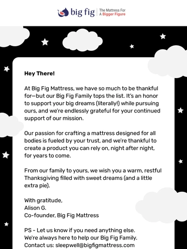 Big Fig Mattress Holiday Campaign