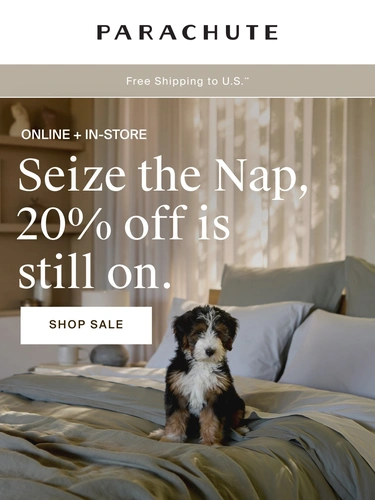 Parachute Home Sale Announcement