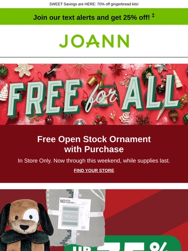 Joann Sale Announcement