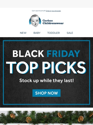Gerber Childrenswear Sale Announcement