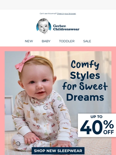 Gerber Childrenswear Sale Announcement
