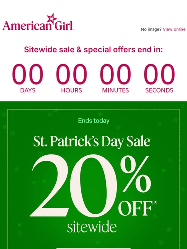 American Girl Sale Announcement