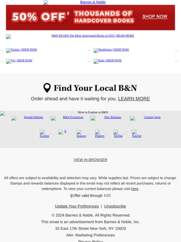 Barnes & Noble Product Launch
