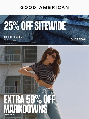 Good American Sale Announcement