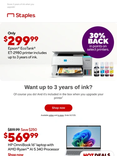Staples Sale Announcement