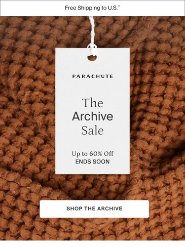 Parachute Home Sale Announcement